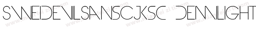 SweiDevilSansCJKsc DemiLight字体转换
